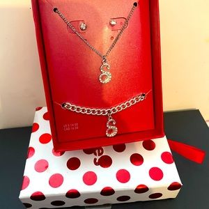Kids initial “s” jewelry set